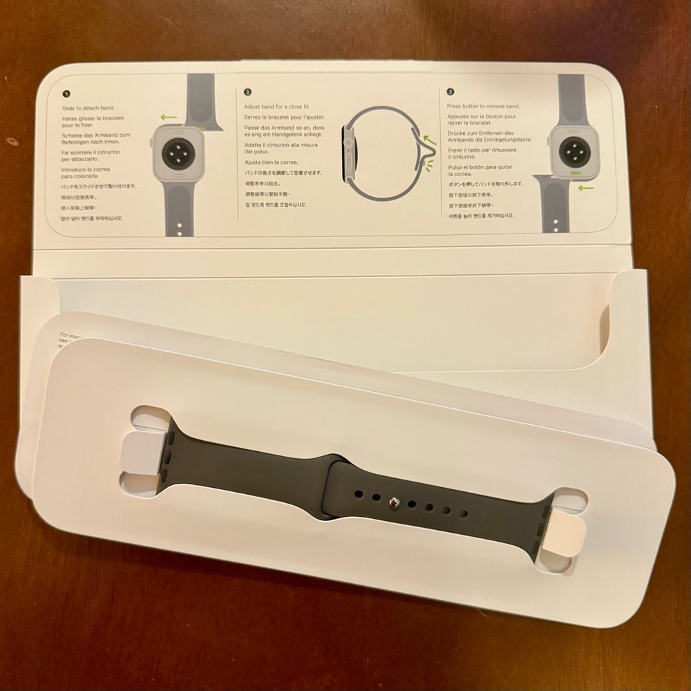 NIB Stone Gray Apple Watch Sport Band-42mm S/M